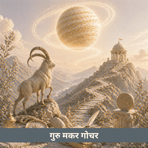 मकर राशि में गुरु गोचर: संघर्ष, नैतिकता और सफलता का निर्माण