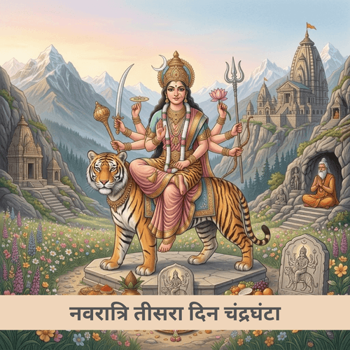 नवरात्रि तीसरा दिन चंद्रघंटा