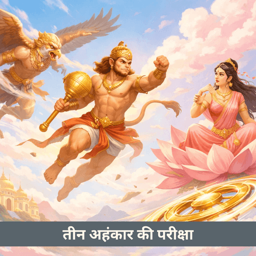 हनुमान ने एक साथ तोड़े तीन अहंकार: सत्यभामा, गरुड़ और सुदर्शन की परीक्षा
