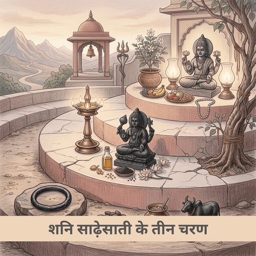 शनि साढ़ेसाती के तीन चरण