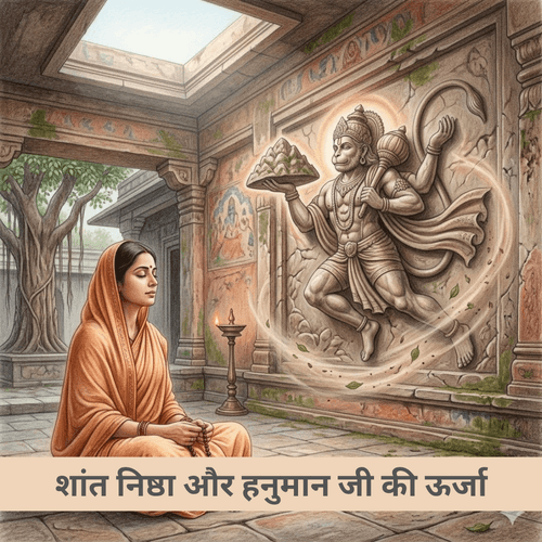 शांत निष्ठा और हनुमान जी की ऊर्जा