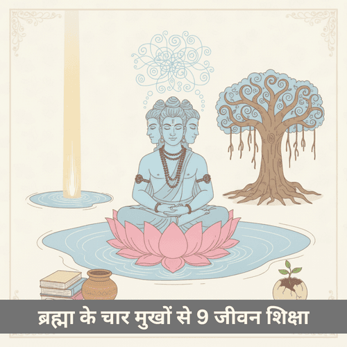 ब्रह्मा के चार मुखों से मिली 9 जीवन शिक्षा: अधिक सोच से मुक्ति
