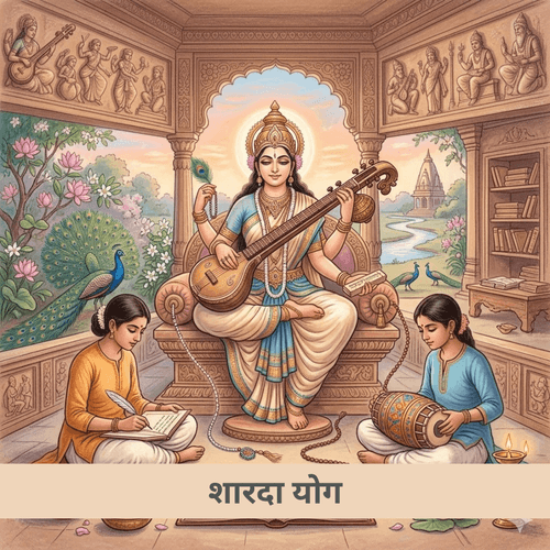 शारदा योग: ज्ञान और कला का दिव्य सूत्र