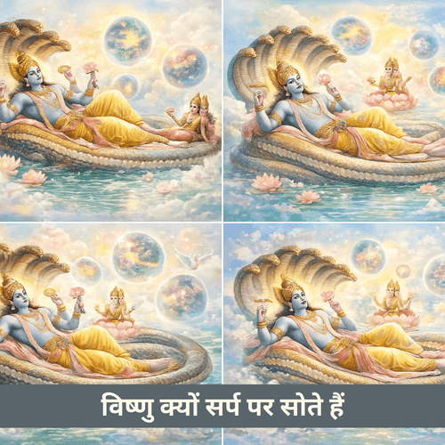 विष्णु क्यों सर्प पर सोते हैं जबकि असंख्य ब्रह्मांड रच रहे होते हैं
