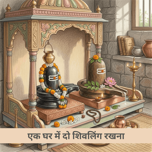 एक घर में दो शिवलिंग रखना