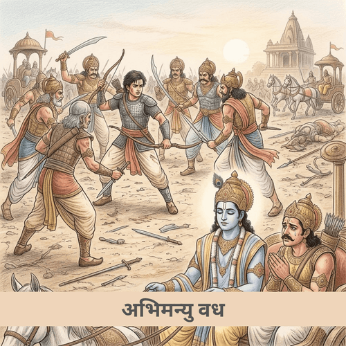 अभिमन्यु वध और श्रीकृष्ण का मौन