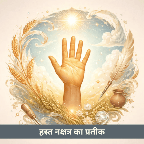 हस्त नक्षत्र का पवित्र हस्त प्रतीक: कौशल, नियंत्रण और सृजन की शक्ति