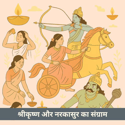 श्रीकृष्ण और नरकासुर का संग्राम: दीपावली से पहले की ज्योति यात्रा