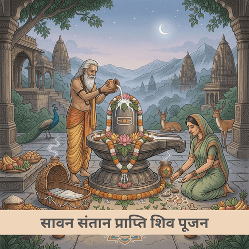 सावन संतान प्राप्ति शिव पूजन