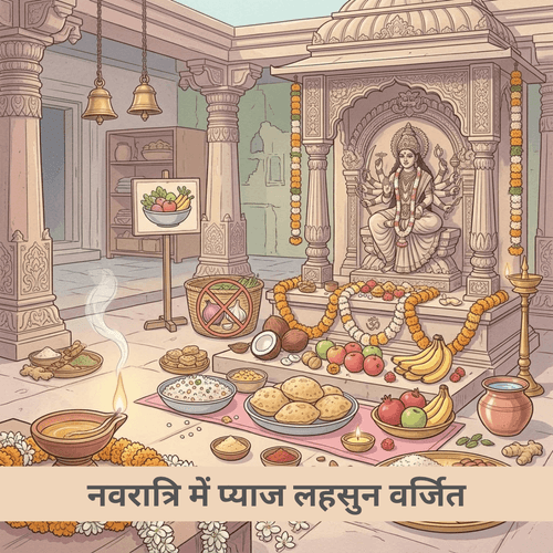 नवरात्रि में प्याज लहसुन वर्जित