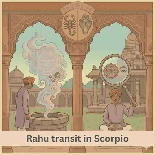 Rahu Transit in Scorpio: Mystery, Transformation and Deep Insight
