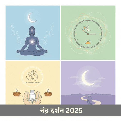 चंद्र दर्शन तिथि 2025: विस्तृत चंद्र दर्शन समय सूची