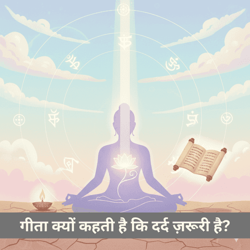 गीता क्यों कहती है कि दर्द ही जीवन का उद्देश्य खोजने का सबसे तेज़ और अनिवार्य रास्ता है?